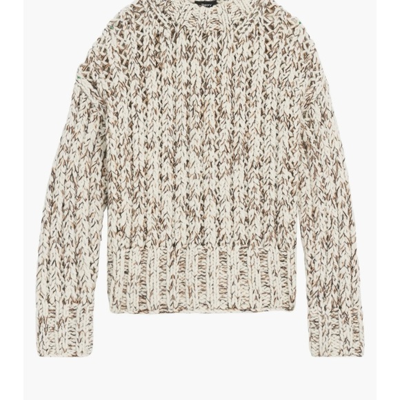 Theory Hand Knit Marled Wool Cashmere Blend Sweater, NWT, Size Small - Picture 6 of 7